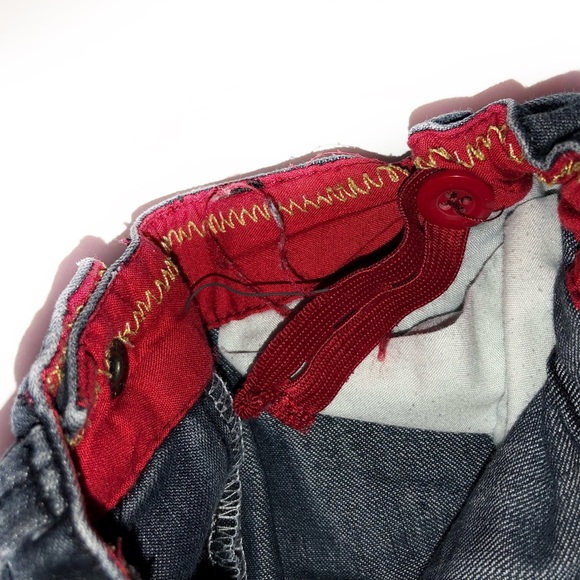 JOE FRESH 3T DARK WASH BLUE JEANS ADJUSTABLE WAIST - Picture 5 of 8